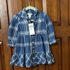Ralph Lauren Navy Plaid Dress